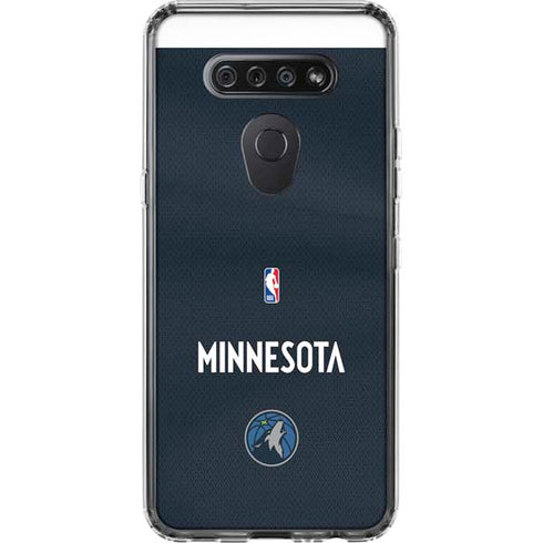NBA Minnesota Timberwolves Jersey LG K51/Q51 Clear Case