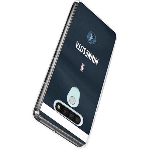 NBA Minnesota Timberwolves Jersey LG Stylo 6 Clear Case