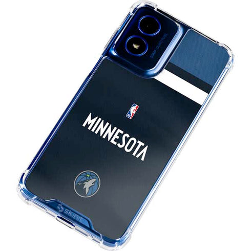 NBA Minnesota Timberwolves Jersey Moto G Play 4G (2024) Clear Case