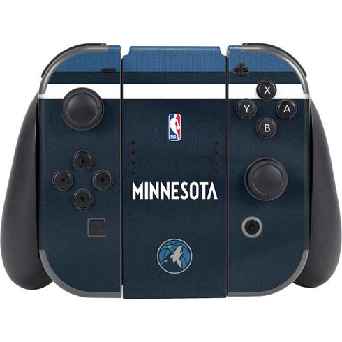 NBA Minnesota Timberwolves Jersey Nintendo Switch (2017-2021) Joy-Con Controller Skin
