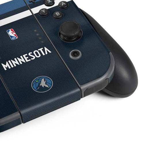 NBA Minnesota Timberwolves Jersey Nintendo Switch (2017-2021) Joy-Con Controller Skin