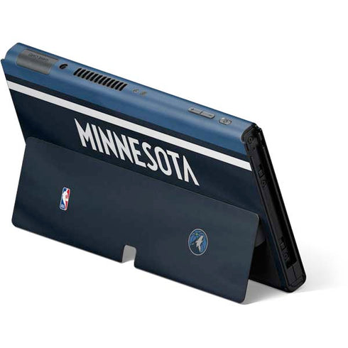 NBA Minnesota Timberwolves Jersey Nintendo Switch OLED (2021) Skin