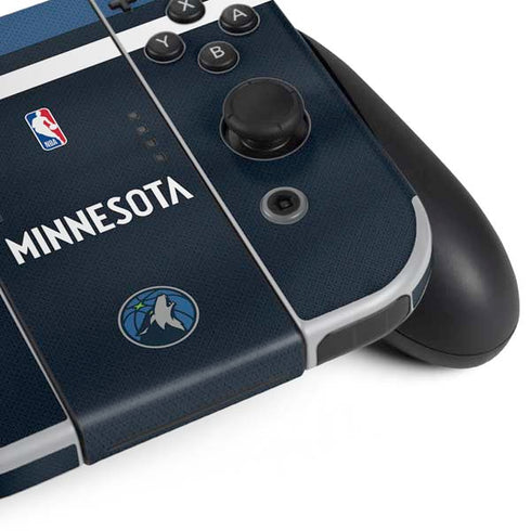 NBA Minnesota Timberwolves Jersey Nintendo Switch OLED (2021) Skin