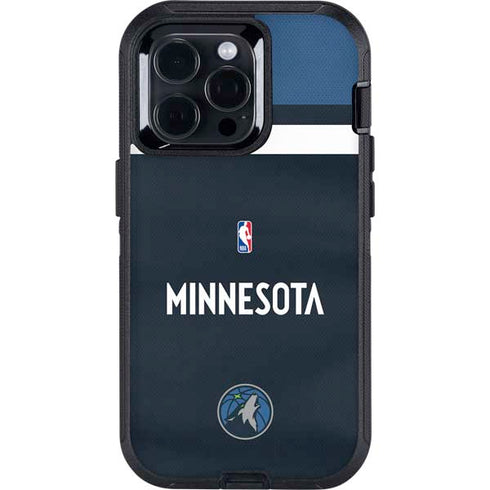 NBA Minnesota Timberwolves Jersey Otterbox Defender iPhone Skin