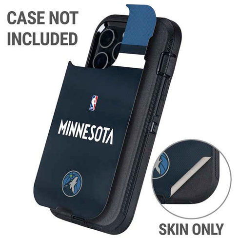 NBA Minnesota Timberwolves Jersey Otterbox Defender iPhone Skin