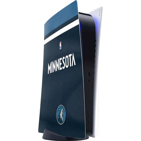 NBA Minnesota Timberwolves Jersey PS5 Digital Edition Console Skin