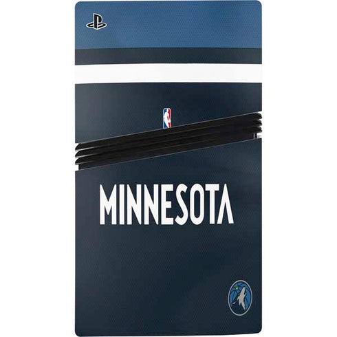 NBA Minnesota Timberwolves Jersey PS5 Pro Console Skin