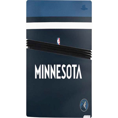 NBA Minnesota Timberwolves Jersey PS5 Pro Console Skin