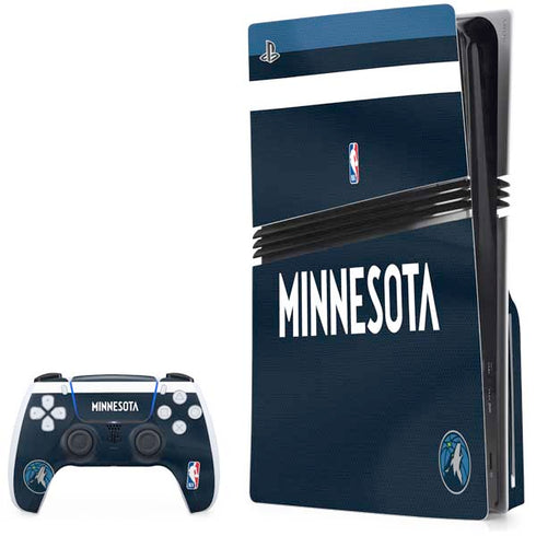 NBA Minnesota Timberwolves Jersey PS5 Pro Disk Bundle Skin