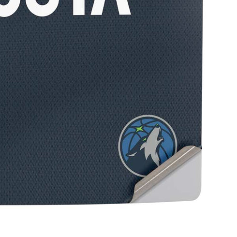 NBA Minnesota Timberwolves Jersey PS5 Pro Disk Console Skin