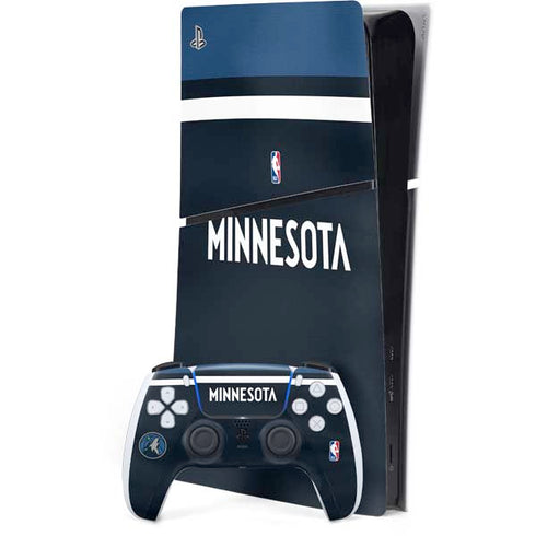 NBA Minnesota Timberwolves Jersey PS5 Slim Digital Edition Bundle Skin