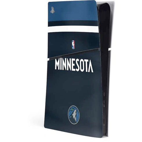 NBA Minnesota Timberwolves Jersey PS5 Slim Digital Edition Console Skin