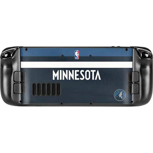 NBA Minnesota Timberwolves Jersey Steam Deck Handheld Gaming Computer Skin