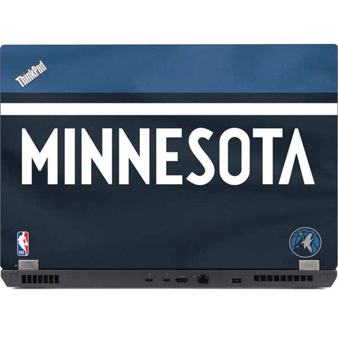 NBA Minnesota Timberwolves Jersey Lenovo ThinkPad Skin