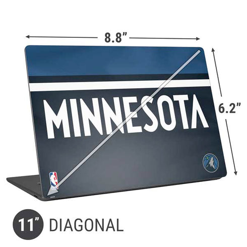 NBA Minnesota Timberwolves Jersey Universal Laptop 11in (8.8 x 6.2in) Skin