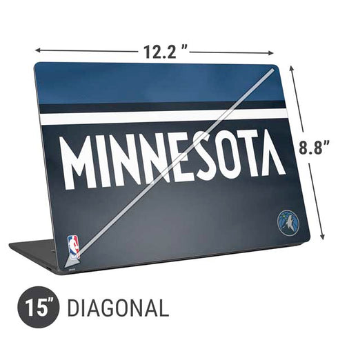 NBA Minnesota Timberwolves Jersey Universal Laptop 15in (12.2 x 8.8in) Skin