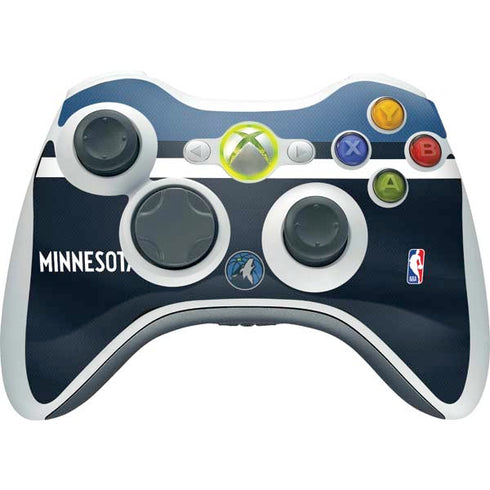 NBA Minnesota Timberwolves Jersey Xbox 360 Wireless Controller Skin