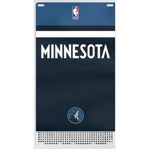NBA Minnesota Timberwolves Jersey Xbox Series S Console Skin
