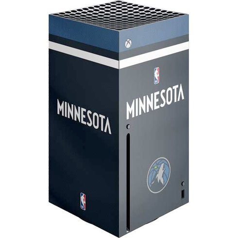 NBA Minnesota Timberwolves Jersey Xbox Series X Console Skin