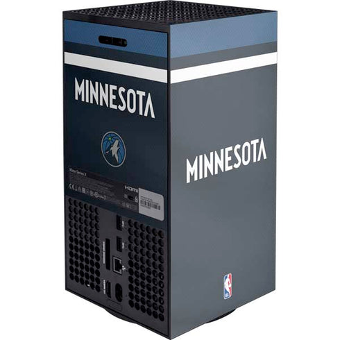 NBA Minnesota Timberwolves Jersey Xbox Series X Console Skin