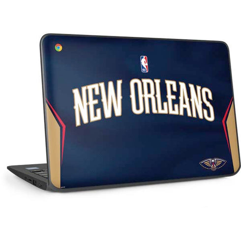 NBA New Orleans Pelicans Jersey HP Chromebook Skin