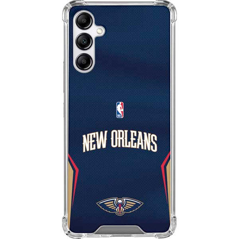 NBA New Orleans Pelicans Jersey Galaxy A14 5G Clear Case