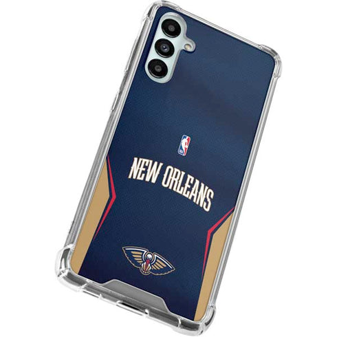 NBA New Orleans Pelicans Jersey Galaxy A14 5G Clear Case