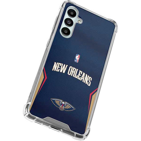 NBA New Orleans Pelicans Jersey Galaxy A16 5G Clear Case