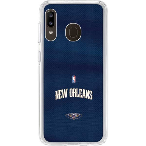NBA New Orleans Pelicans Jersey Galaxy A20 Clear Case