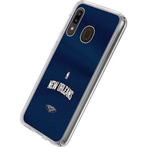 NBA New Orleans Pelicans Jersey Galaxy A20 Clear Case
