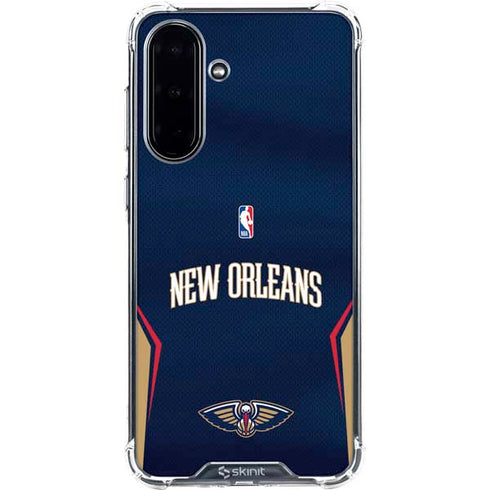 NBA New Orleans Pelicans Jersey Galaxy A36 5G Clear Case