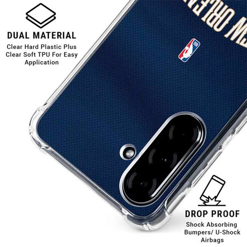 NBA New Orleans Pelicans Jersey Galaxy A36 5G Clear Case