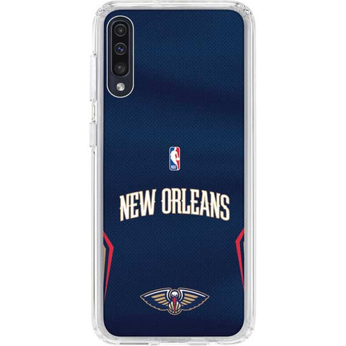 NBA New Orleans Pelicans Jersey Galaxy A50 Clear Case