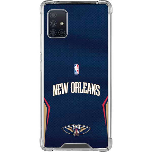 NBA New Orleans Pelicans Jersey Galaxy A51 5G Clear Case
