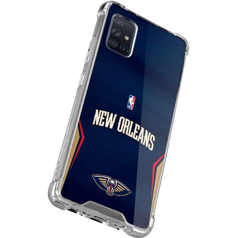 NBA New Orleans Pelicans Jersey Galaxy A51 5G Clear Case