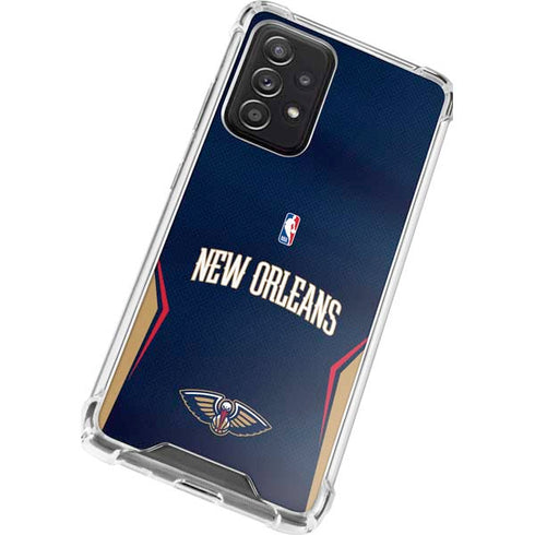 NBA New Orleans Pelicans Jersey Galaxy A52 5G Clear Case