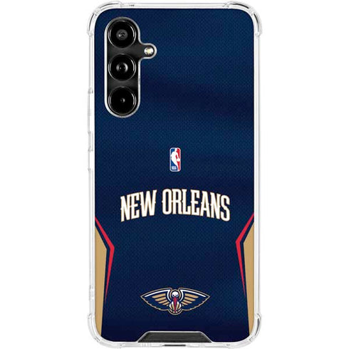 NBA New Orleans Pelicans Jersey Galaxy A54 5G Clear Case