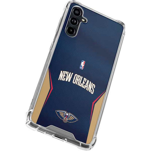 NBA New Orleans Pelicans Jersey Galaxy A54 5G Clear Case