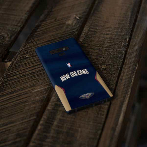 NBA New Orleans Pelicans Jersey Galaxy Note 9 Skin