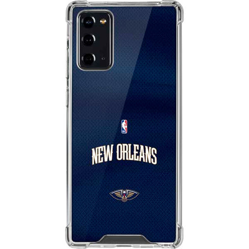 NBA New Orleans Pelicans Jersey Galaxy Note20 5G Clear Case