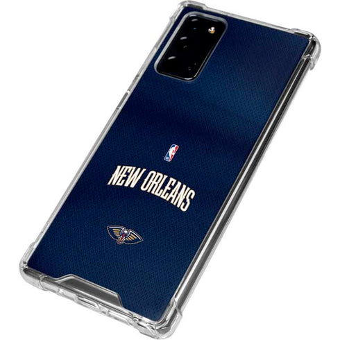 NBA New Orleans Pelicans Jersey Galaxy Note20 5G Clear Case