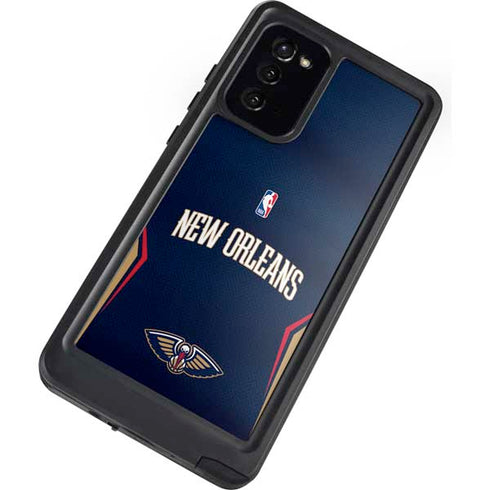 NBA New Orleans Pelicans Jersey Galaxy Note20 5G Waterproof Case
