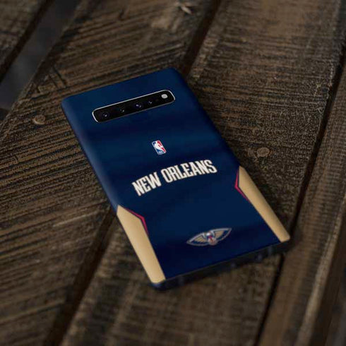 NBA New Orleans Pelicans Jersey Galaxy S10 Plus Skin