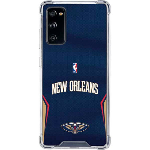 NBA New Orleans Pelicans Jersey Galaxy S20 FE Clear Case