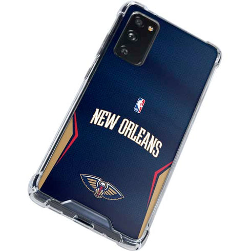 NBA New Orleans Pelicans Jersey Galaxy S20 FE Clear Case