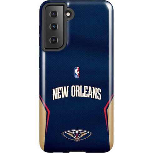 NBA New Orleans Pelicans Jersey Galaxy S21 5G Pro Case