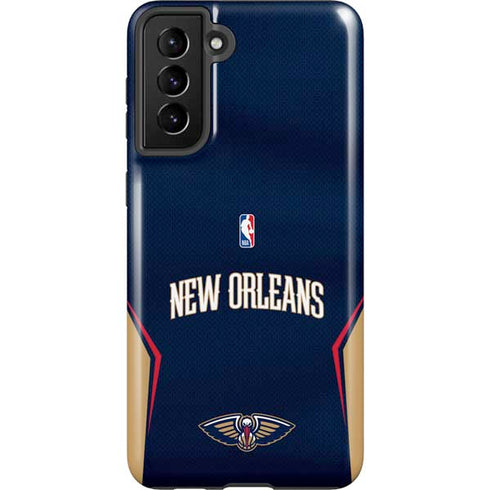 NBA New Orleans Pelicans Jersey Galaxy S21 Plus 5G Pro Case