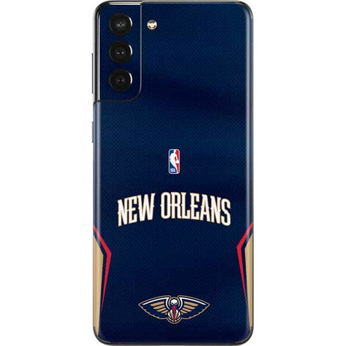 NBA New Orleans Pelicans Jersey Galaxy S21 Plus 5G Skin