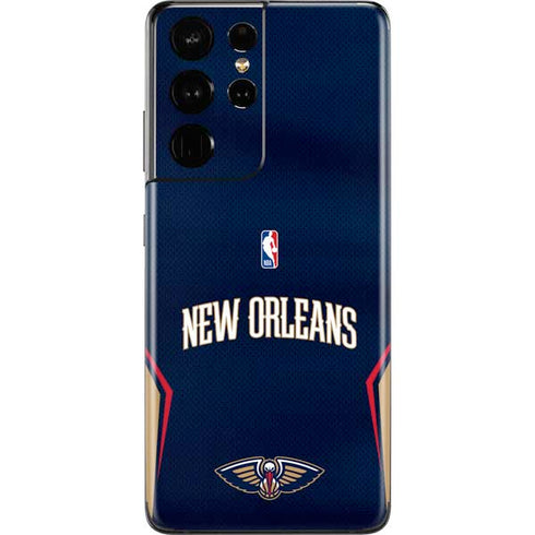 NBA New Orleans Pelicans Jersey Galaxy S21 Ultra 5G Skin