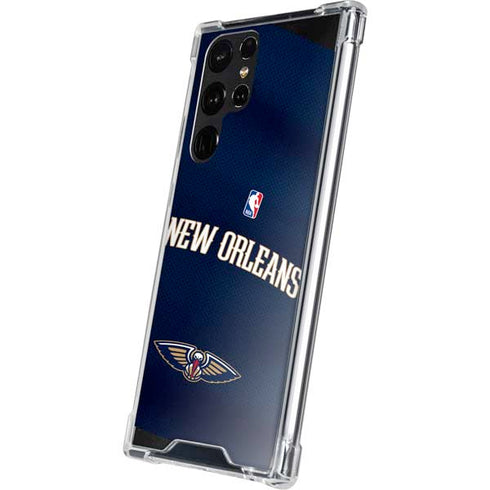 NBA New Orleans Pelicans Jersey Galaxy S22 Ultra Clear Case